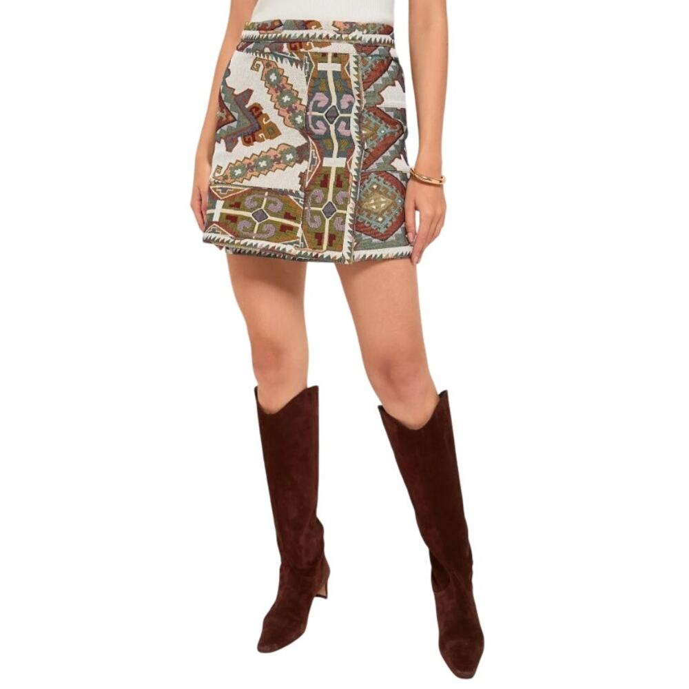 Tuckernuck Woven Multicolor Powell Skirt Size 0